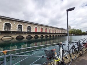 レマン湖のほとり