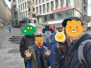 ジュネーブ 友人との写真