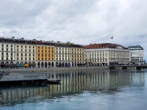 ジュネーブのレマン湖