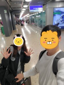 新婚旅行。帰国