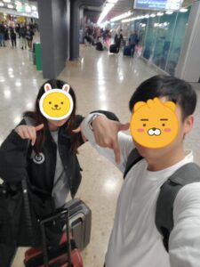 新婚旅行。帰国